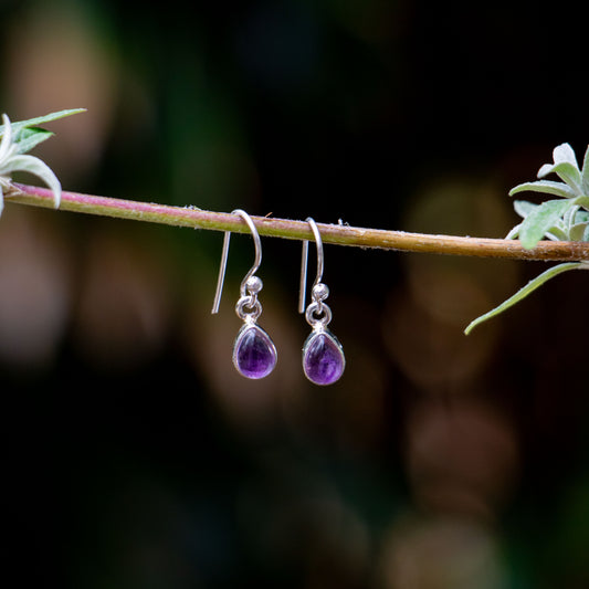 Amethyst Ohrringe – 925 Sterling Silber