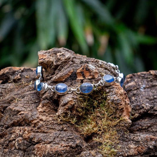 Kyanit Armband – 925 Sterling Silber