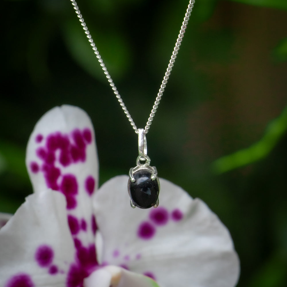 Onyx Kette – 925 Sterling Silber