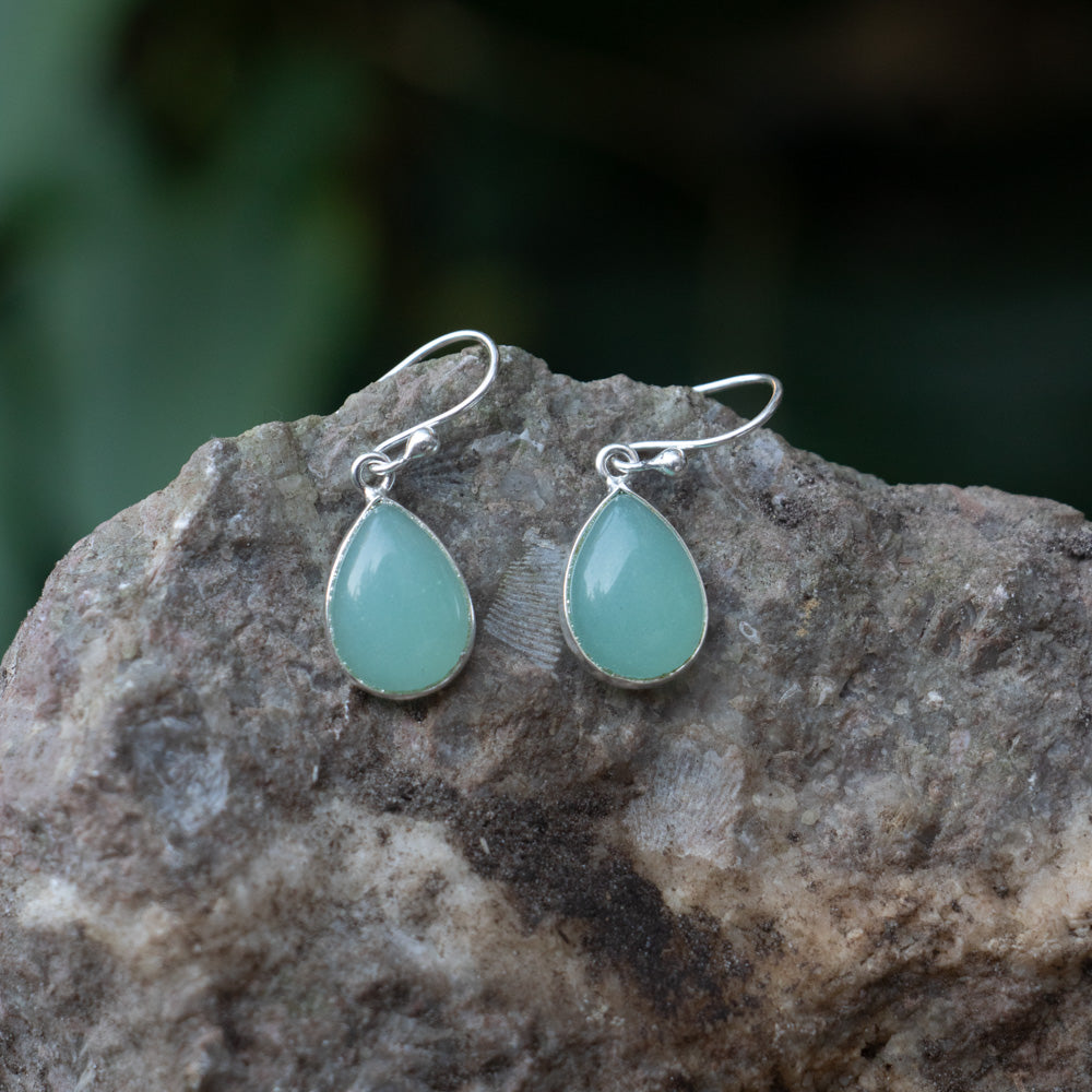 Chalcedon Ohrringe – 925 Sterling Silber